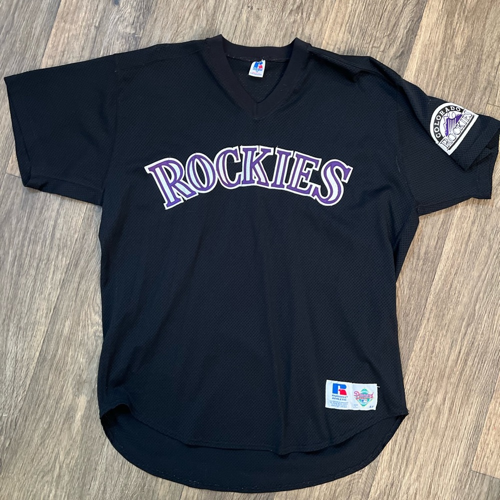 Vintage 90s Russell Athletic Rockies Jersey